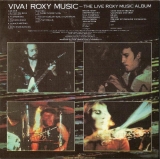 Roxy Music - Viva! Roxy Music, Back Cover